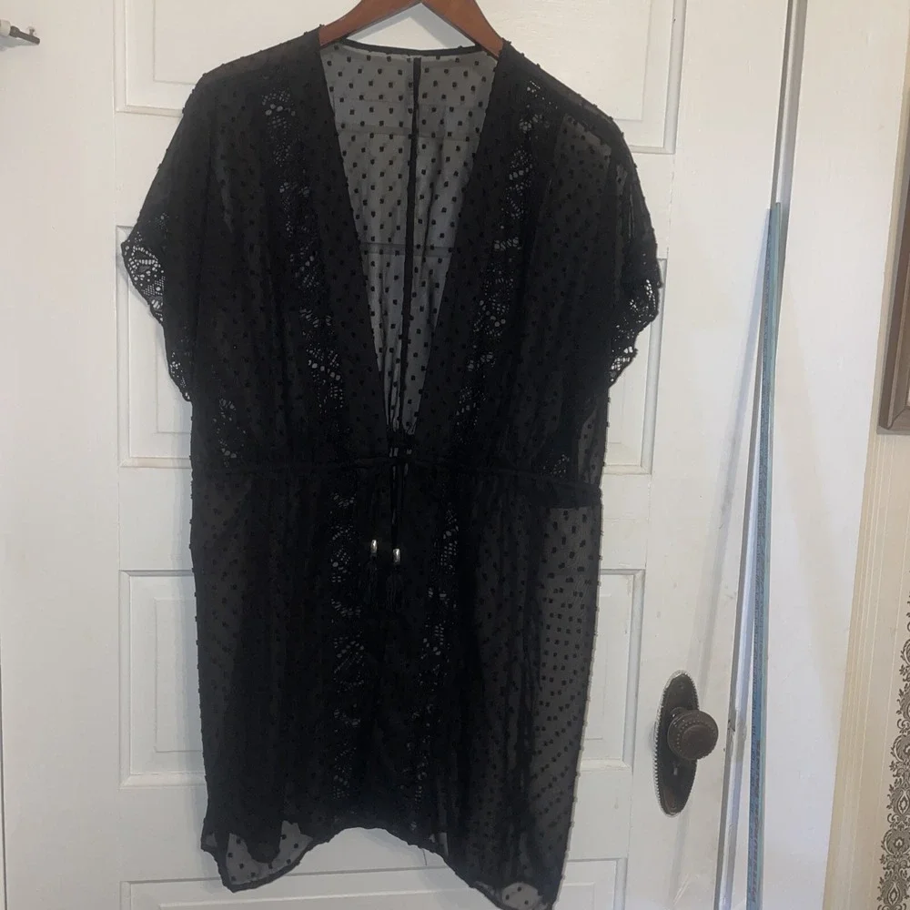 Black‎ Lacey Nightie Cover Or Beach Cover